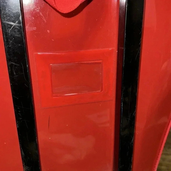 2011 Disney Marvel Spiderman Children Kids Hard Luggage Red Travel Bag Carry On - Picture 10 of 14